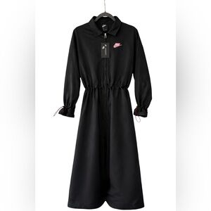 Nike Jacket Sportswear Icon Clash Long Black Coat Size Medium CU5974-010 NWT